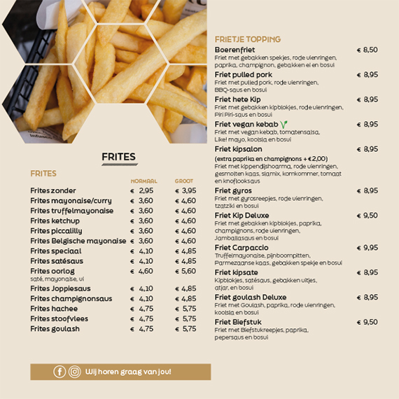 het friethuys michielsgestel menu frites